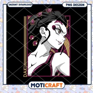 Daki PNG Design Demon Slayer Art