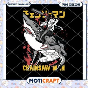 Chainsaw Man Shark PNG Design