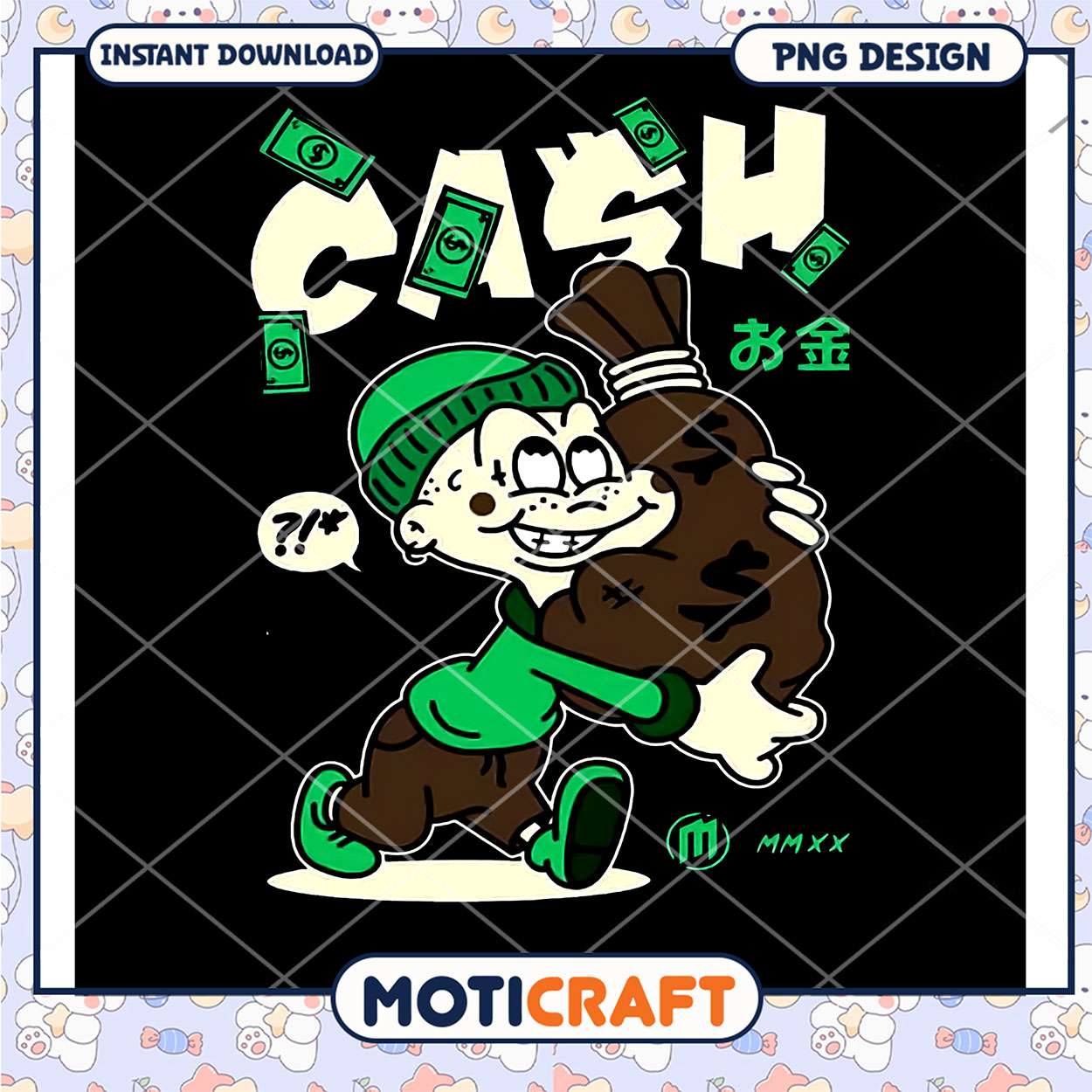 Cash PNG Design Cartoon Character Cash PNG Design Cartoon Character