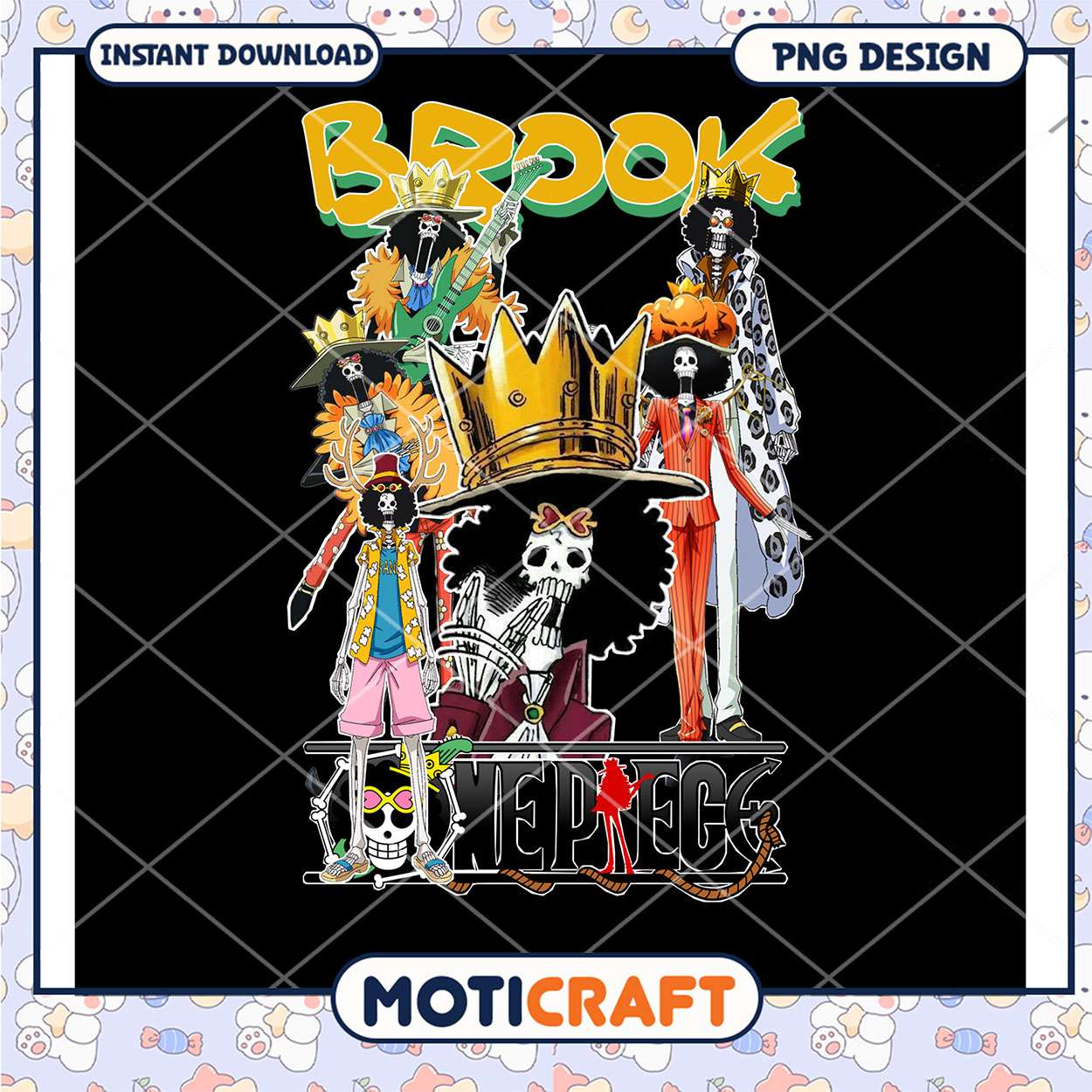Brook One Piece PNG Design Brook One Piece PNG Design