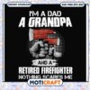 Retired Firefighter Grandpa SVG Design