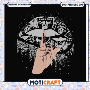 Raiders Lip SVG Shut The F Up Design