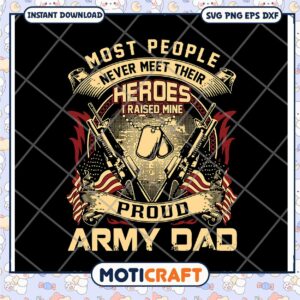 Proud Army Dad SVG, PNG, EPS, DXF