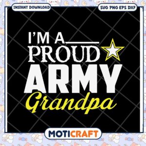 Proud Army Grandpa SVG Cut File