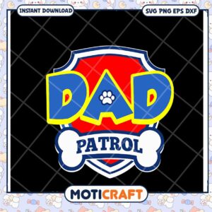 Paw Patrol Dad SVG Cut File