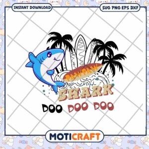 PawPaw Shark SVG Cut File Instant Download
