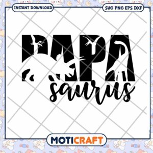 Papaaurus Dinosaur SVG Cut File