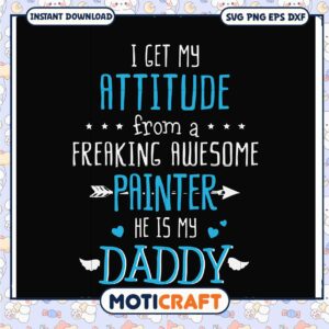 Painter Daddy SVG Attitude Design