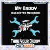 My Daddy Better Mechanic SVG