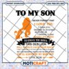 Lion Mom To Son SVG Cut File
