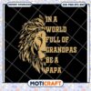 Lion Grandpa SVG Be a Papa Design