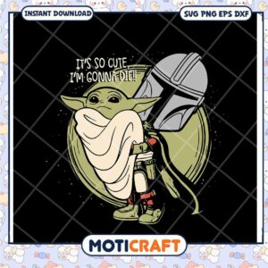 Grogu Mandalorian SVG Cute Baby Yoda