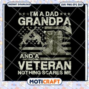Grandpa Veteran Dad SVG Cut File