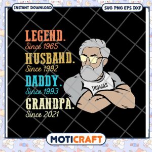 Grandpa SVG Legend Since 1965