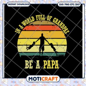 Grandpa Silhouette SVG Retro Design