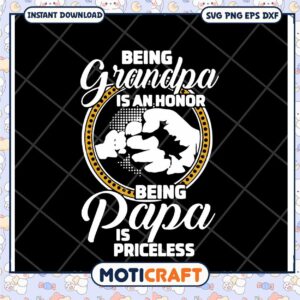 Grandpa Papa SVG Priceless Honor
