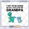 Grandpa Dinosaur SVG Cute Design