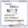 Funny Dad SVG Thanks for Not Pulling Out 1 Funny Dad SVG Thanks for Not Pulling Out