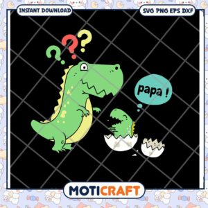 Fun Dinosaur Family SVG Design for Kids Crafts and Projects