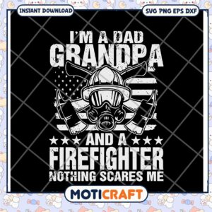 Firefighter Grandpa SVG