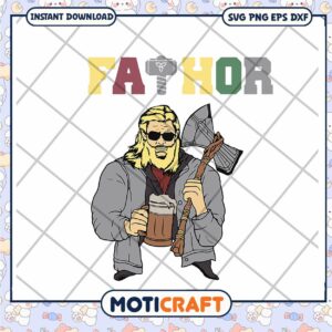 Dad Thor SVG Instant Download Father's Day Design