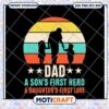 Dad SVG Son's First Hero, Daughter's Love 2 Dad SVG Son's First Hero, Daughter's Love
