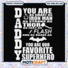 Dad Superhero SVG Design as Smart as Iron Man and Thor 1 Dad Superhero SVG Design as Smart as Iron Man and Thor