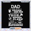 Dad Superhero SVG Cut File 1 Dad Superhero SVG Cut File