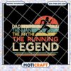 Dad Running Legend SVG Cut File