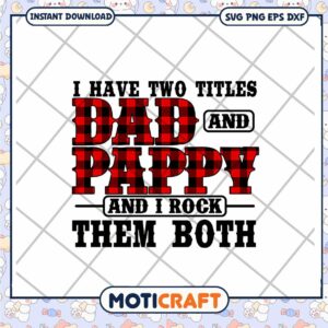 Dad Pappy SVG Buffalo Plaid