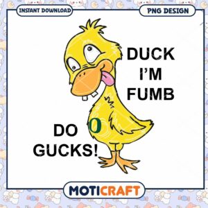 Funny Duck Cartoon Design Instant Download PNG Art
