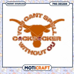 Funny Cow Theme Design You Cant Spell Without You PNG