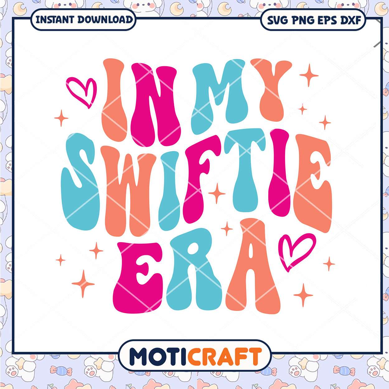 In my Swiftie era colorful svg, Taylor Swift svg, typeface svg In my Swiftie era colorful svg, Taylor Swift svg, typeface svg