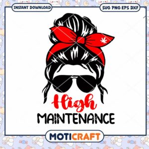 High Maintenance Messy Bun Hair Svg High Maintenance Messy Bun Hair Svg