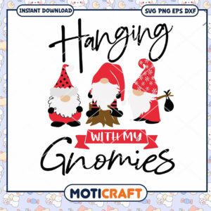 Gnomes Bundle red vibe Svg