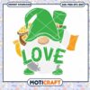 Featuring Gnome with Lucky Pot of Gold Svg, Gnomes Love Svg