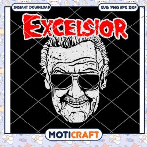 Excelsior Rip Stan Lee svg