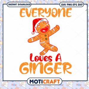 Everyone Loves A Ginger dance Svg