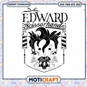 Edward Schissorhands Cameo Silhouette svg