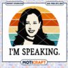 Retro women I'm Speaking Svg, speaking svg, rainbow retro svg