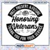 Sincerely Thank You To The Veterans Svg, Honoring Veteran Svg