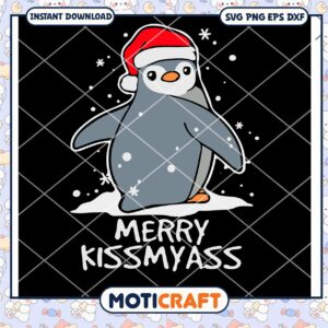 Penguin Mery Kissmyass Svg