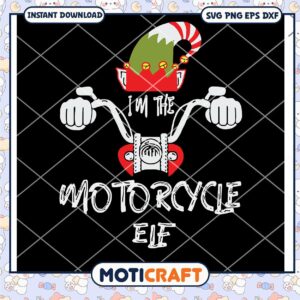 Im The Motorcycle Elf Svg