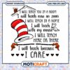 I Will Teach You In A Room I Will Teach Now On Zoom Svg, seuss hat svg