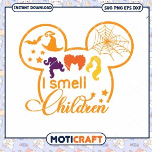 I Smell Children Mickey Mouse head svg