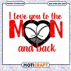 I Love You To The Moon And Back Butt Svg, Moon Svg, butt svg