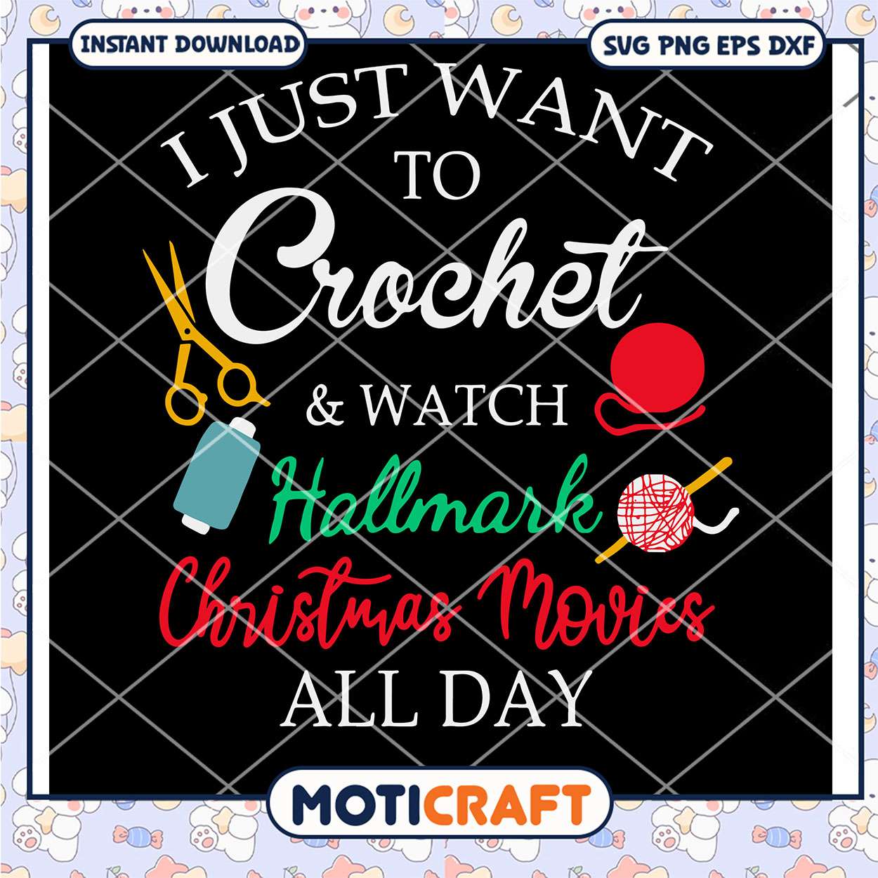 I Just Want To Crochet Watch Hallmark Svg, Hallmark movie Svg I Just Want To Crochet Watch Hallmark Svg, Hallmark movie Svg
