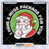 I Have A Huge Package For You Svg, Santa Christmas Svg, santa svg