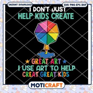 I Don't Just Help Kids Create Great Art svg, umbrella svg