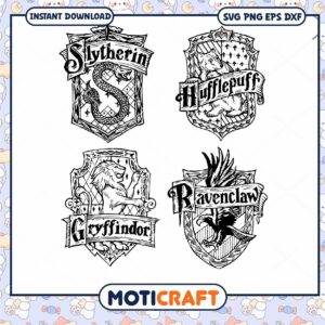 Hogwarts Houses Svg, Wizardy House Classes Svg, hogwarts svg